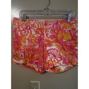 Lilly Pulitzer Callahan Sea & Be Seen Shorts‎ Pink Yellow NWOT Size 2